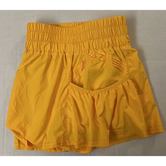FP Movement OB1211408 Women's Sz M Sunflower Yellow Get Your Flirt On Shorts - Picture 9 of 10